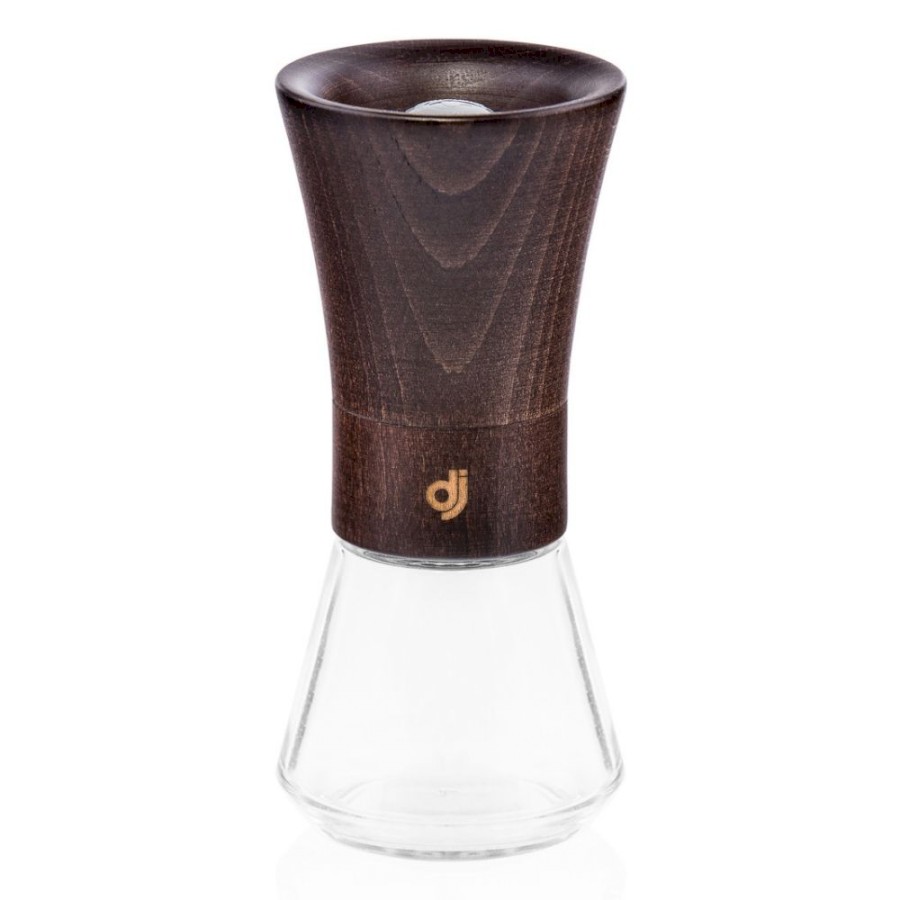 Mlýnek na koření FARO buk, odstín tmavý ořech + sklo